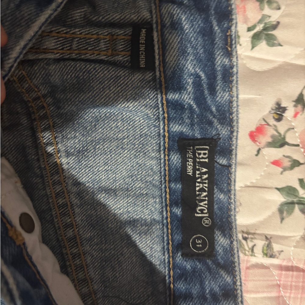 Denim ripped Blue Women's Shorts - Picture 2 of 3